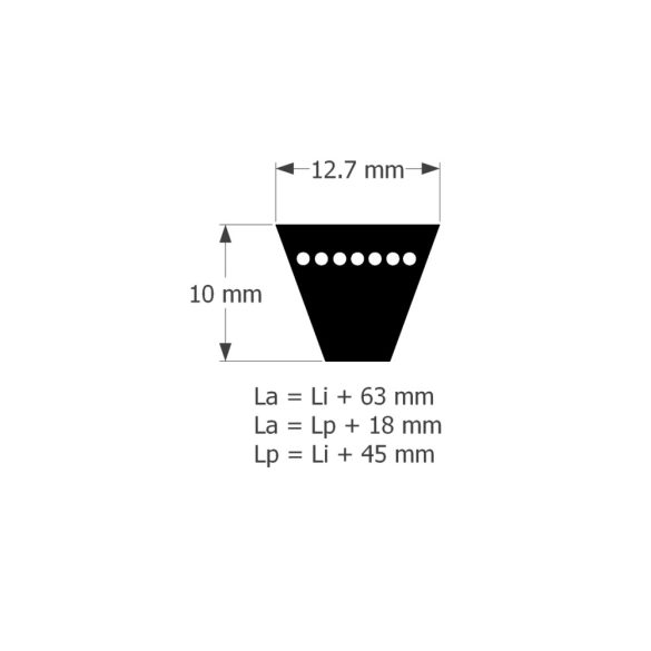 *12.5X1300LA/XPA1282 BOSCH ( Ékszíj keskeny profilú fogazott )