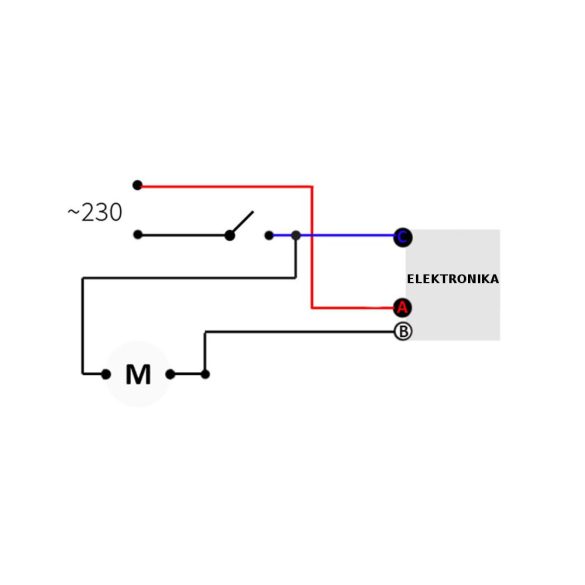 LÁGYINDÍTÓ ELEKTRONIKA SAROKCSISZOLÓHOZ 16A / 230V 45-CD330